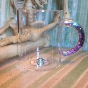 Starbucks confetti glass mug